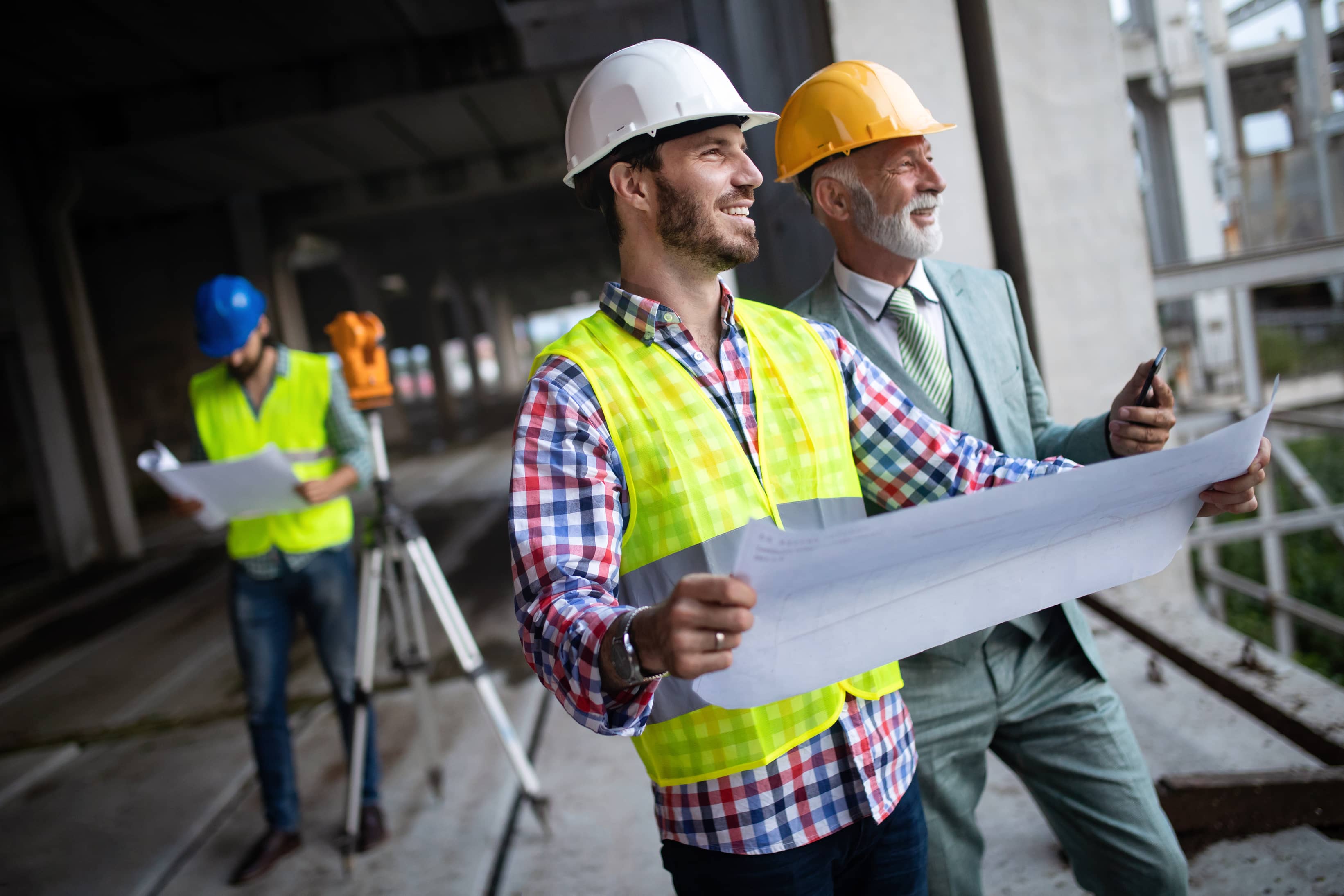 Jewel engineers reviewing works on site